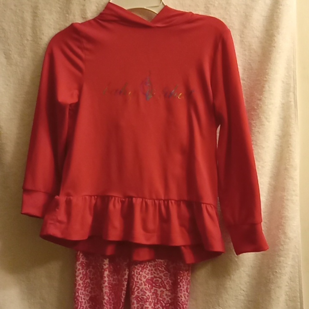 Baby Phat 2 piece pink pants & hoodie shirt size 5/6